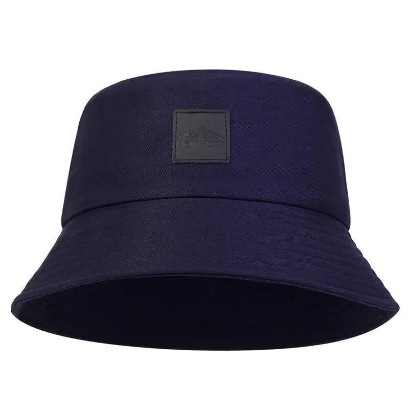 New York Leather Label Bucket Hat