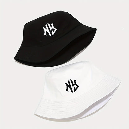 1pc "NY" Printed Bucket Hat Breathable