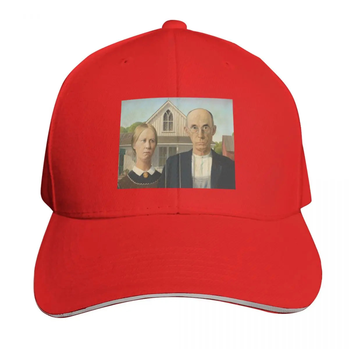 Grant Wood American Gothic 1930 Mesh Baseball Cap