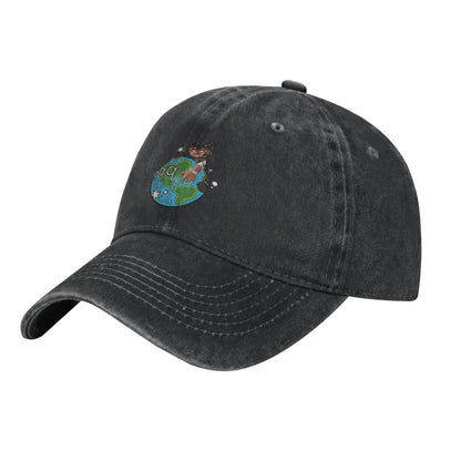 Juice Wrld Distressed Denim Washed Baseball Cap