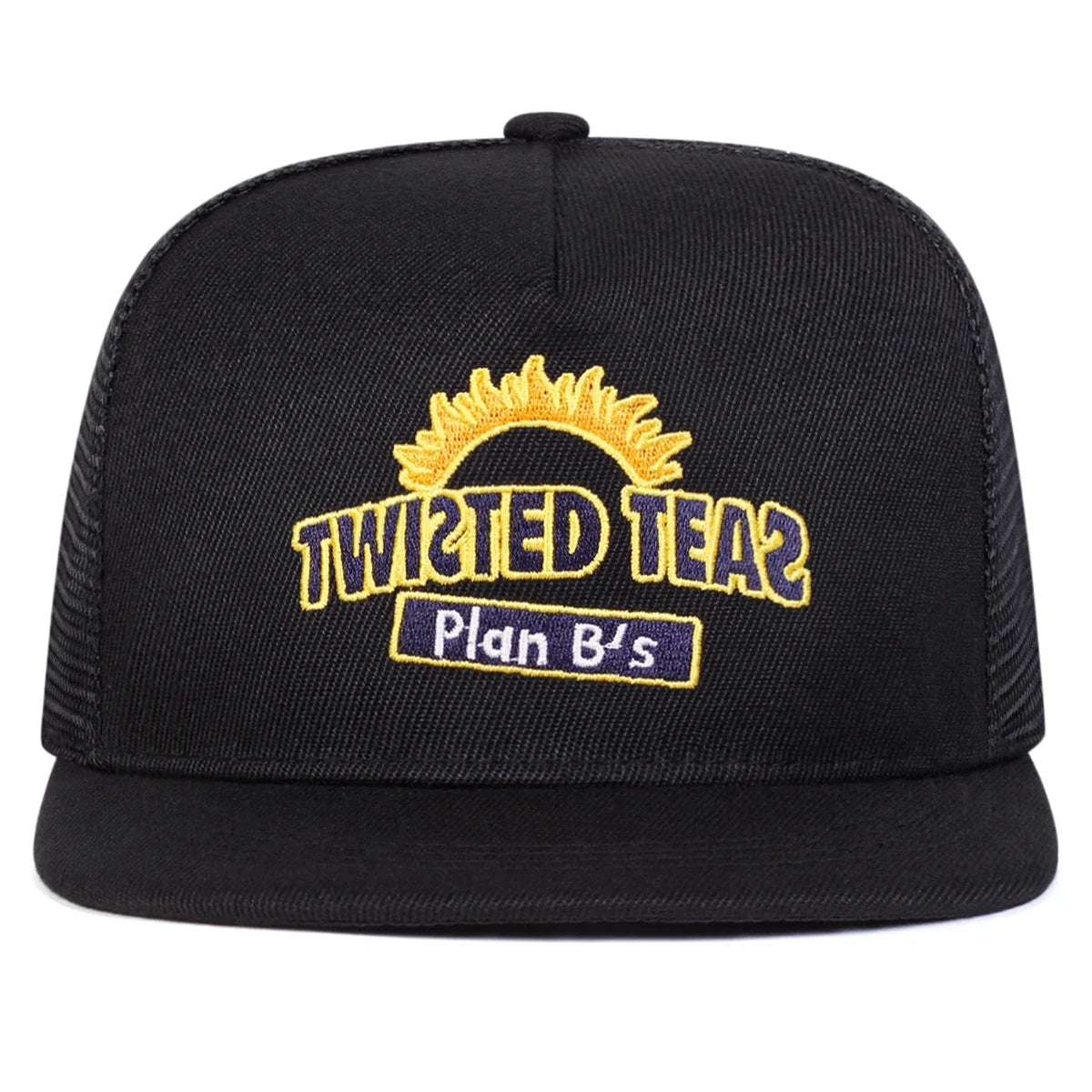 Unisex Twisted Teas Embroidered Mesh Snapback Cap