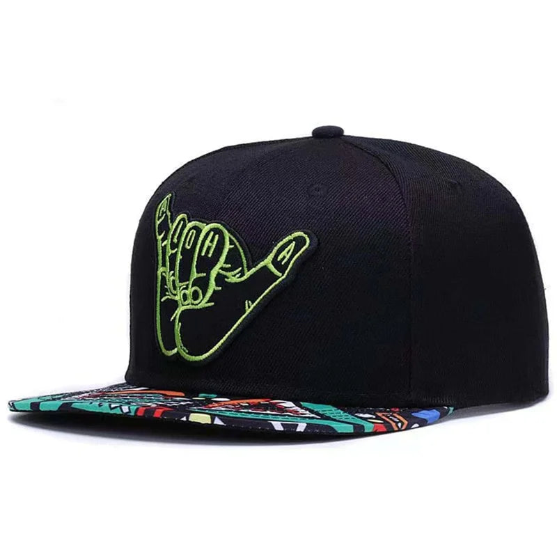 Angel Halo C Letter Embroidered Hip-Hop Snapback Cap