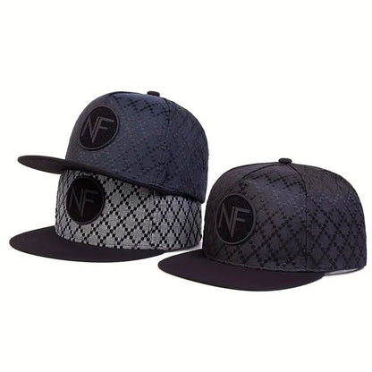 NF Letter Embroidered Hip-Hop Snapback Cap
