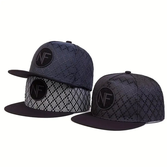 NF Letter Embroidered Hip-Hop Snapback Cap