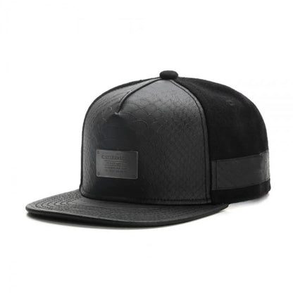 Leather Knight Hip-Hop Adjustable Snapback Cap