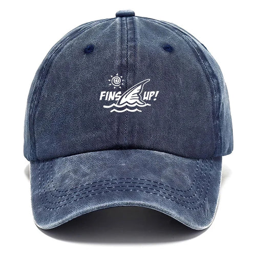 Fins Up Beach Life Baseball Cap