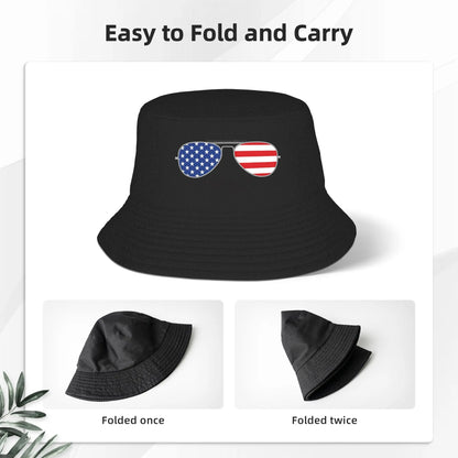 Top Gun Classic Vintage Aviator Stars Bucket Hat