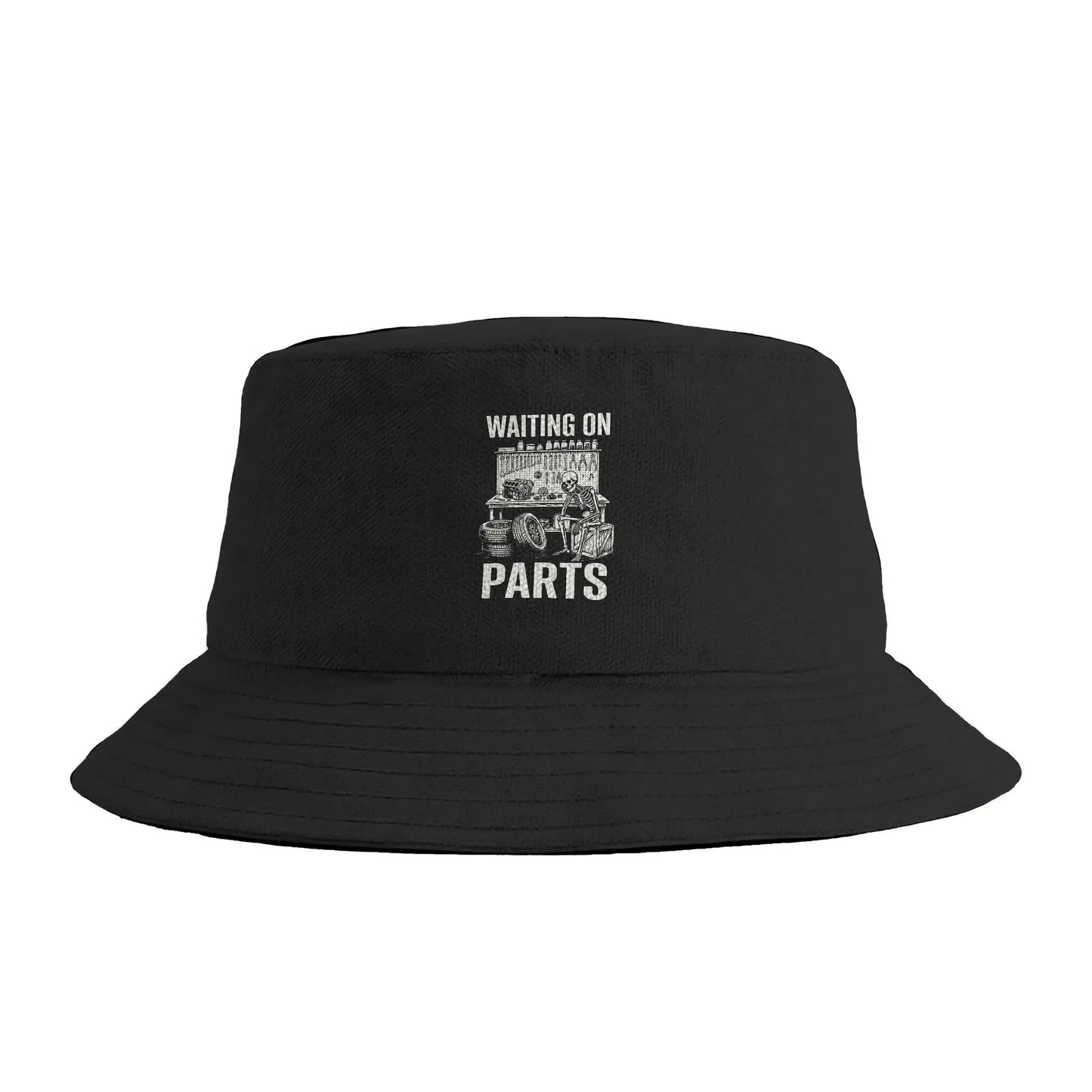 Waiting On Parts Mechanic Humor Bucket Hat