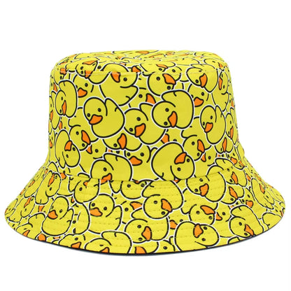 Reversible Bucket Hat Unisex Anti UV Hip Hop Street Dance Hat