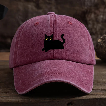 Black Cat Fishing Baseball Cap