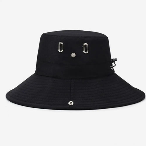 Quick-Dry Bucket Hat With Adjustable Wind Cord