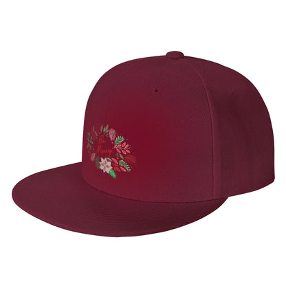 Be Merry Holiday Floral Snapback Cap