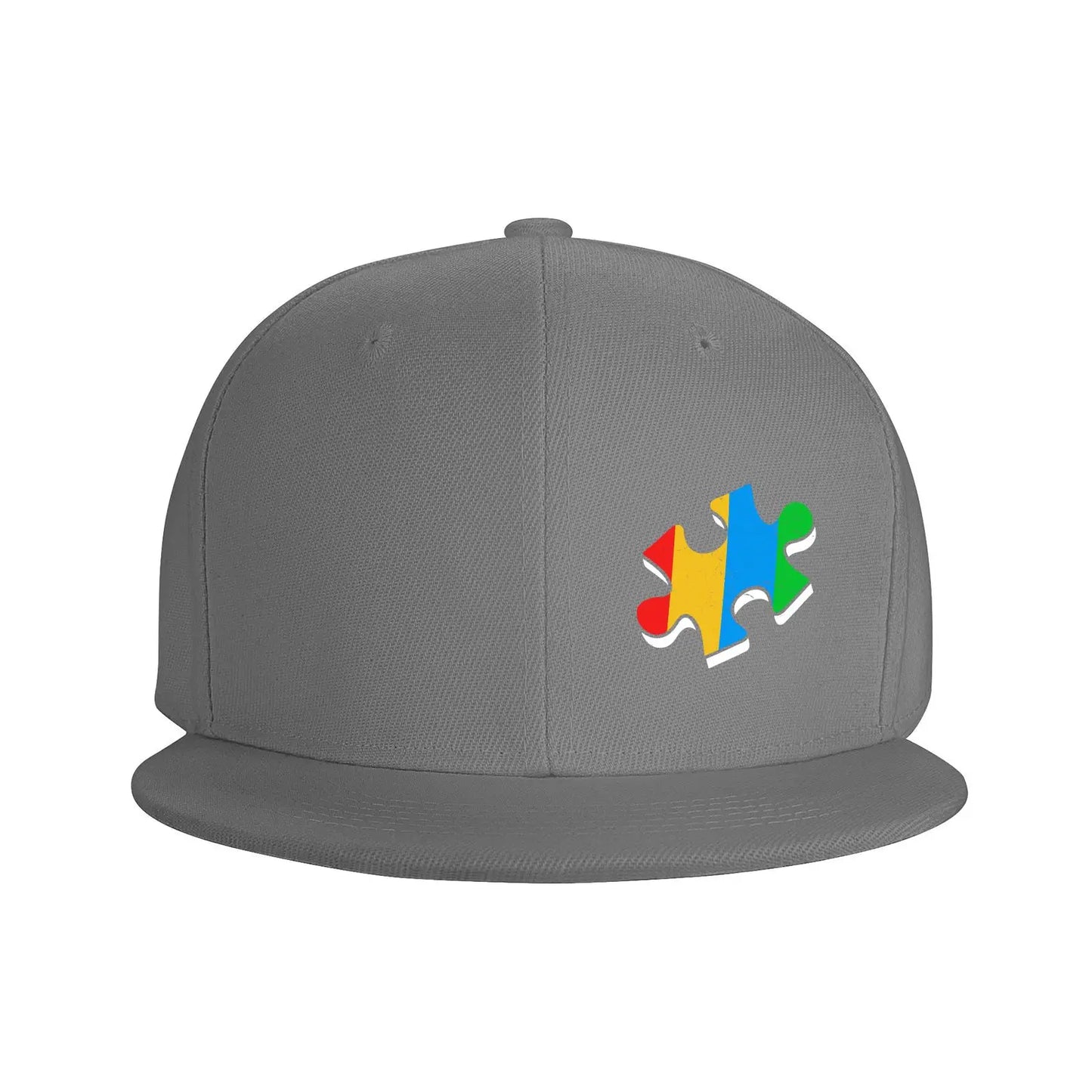 Autism Puzzle Piece Snapback Cap Hat