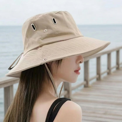 Packable Semi-Rigid Chin Strap Hiking Bucket Hat