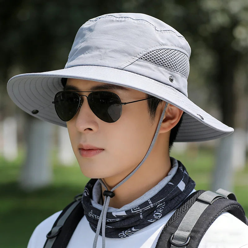 Kids Quick-Dry Mesh Breathable UV Protection Bucket Hat