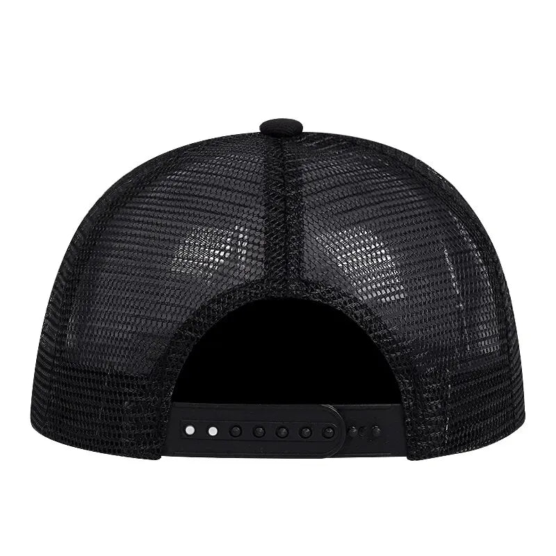 Uncle Beard Embroidered Mesh Snapback Cap