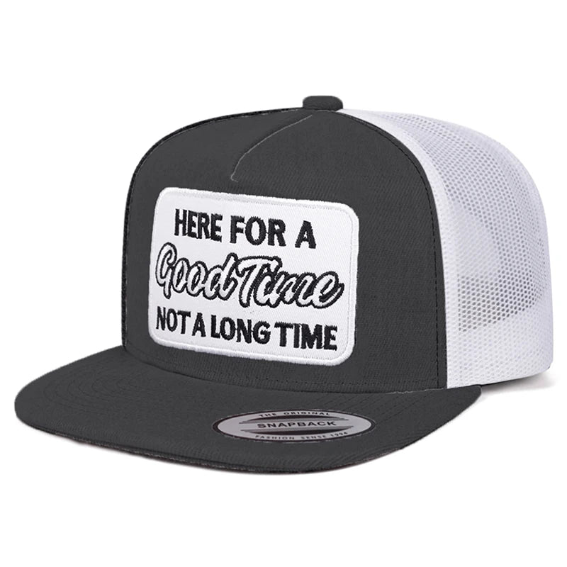Stoned Letter Embroidered Hip-Hop Snapback Cap