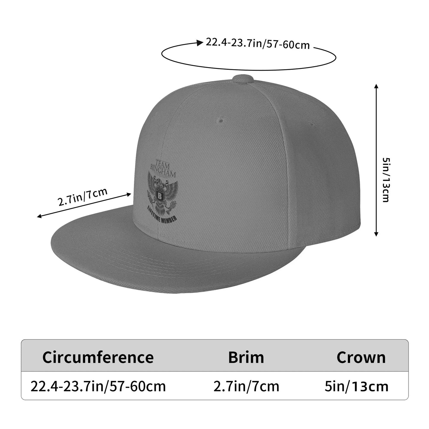Team Bingham Lifetime Member Snapback Cap