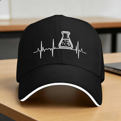 I Love Chemistry Heartbeat Retro Trucker Baseball Cap