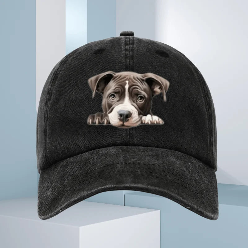 Cute Dog Print Vacation Baseball Cap