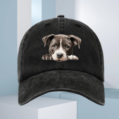 Cute Dog Print Vacation Baseball Cap