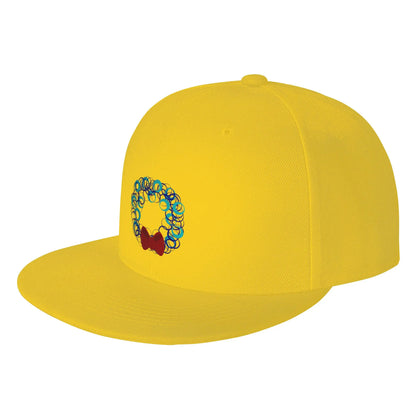 Wintery Holiday Wreath Snapback Cap