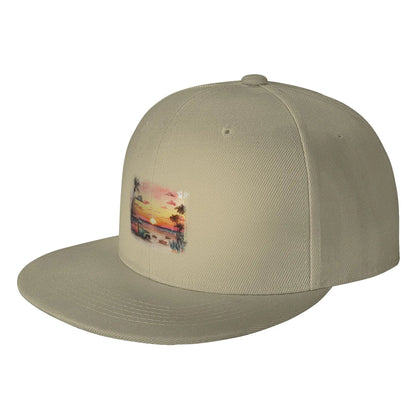 Beach Sunset Instagram Style Snapback Cap