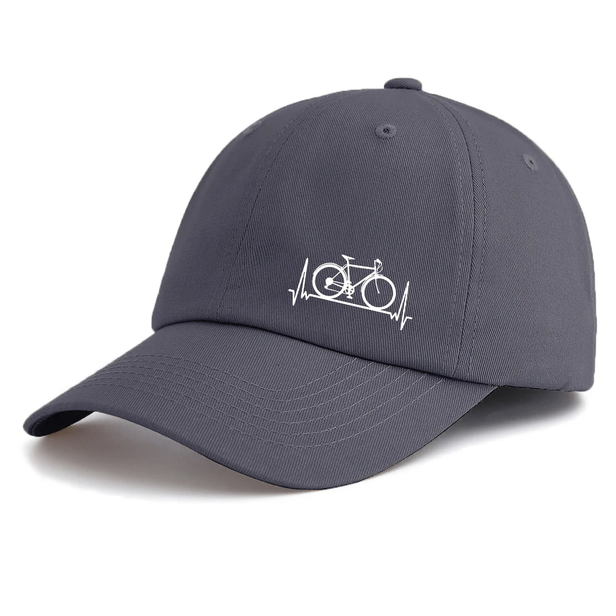 Minimalist Retro Bicycle Print Baseball Cap