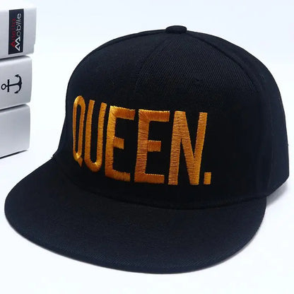 Adjustable Letter Embroidered Unisex Hip-Hop Snapback Cap
