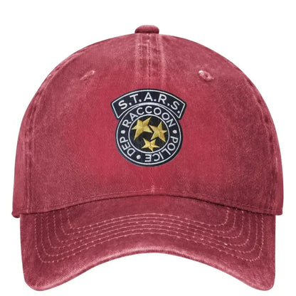 Stars Logo Baseball Cap Residents Evils Game Unisex Teens Design
