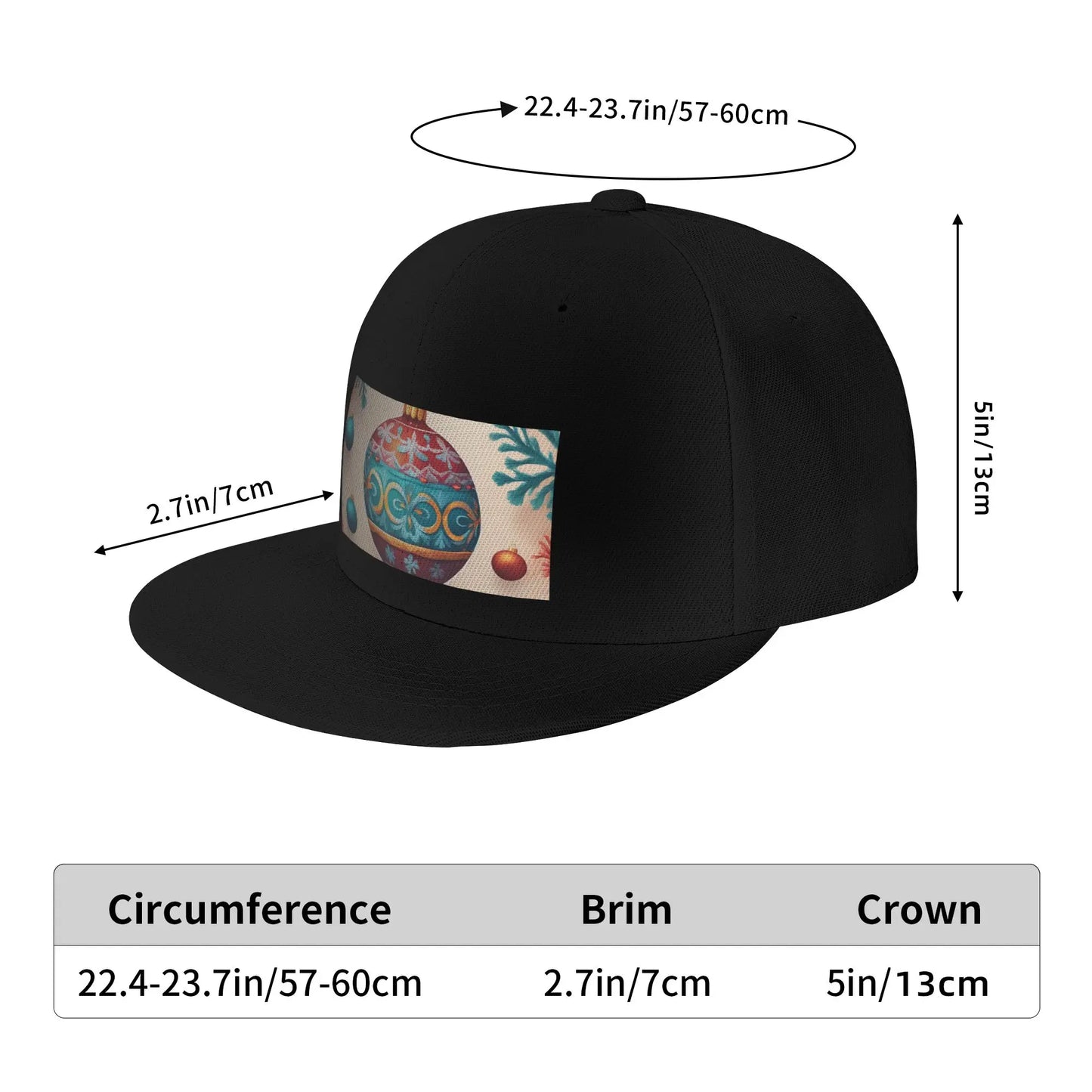 Christmas Ornament Snapback Cap