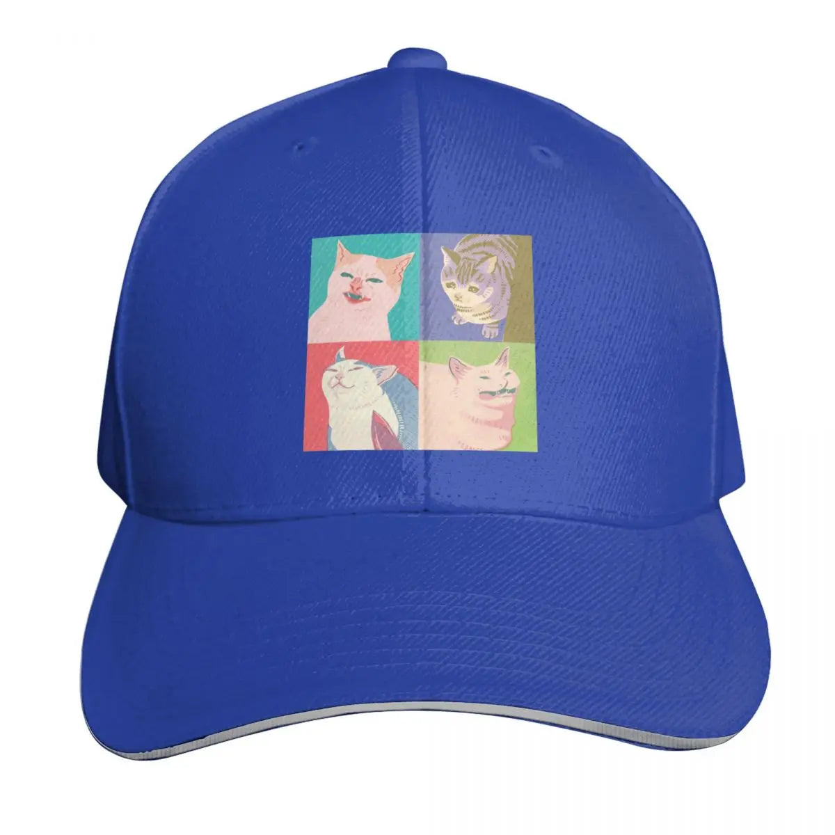 Four Meme Cats Of The Apocalypse Baseball Cap