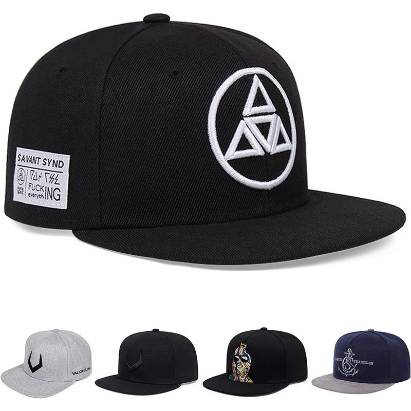 Embroidered Adjustable Unisex Summer Hip-Hop Snapback Cap