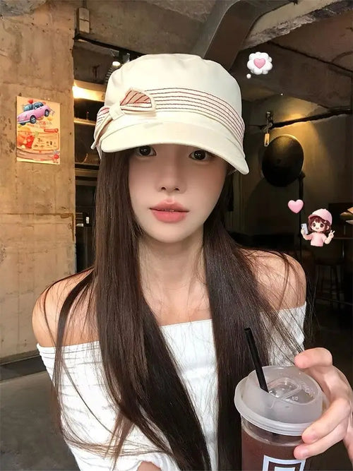 Cotton Pile Fisherman's Hat For Women Japanese Beanie Soft 56-58cm