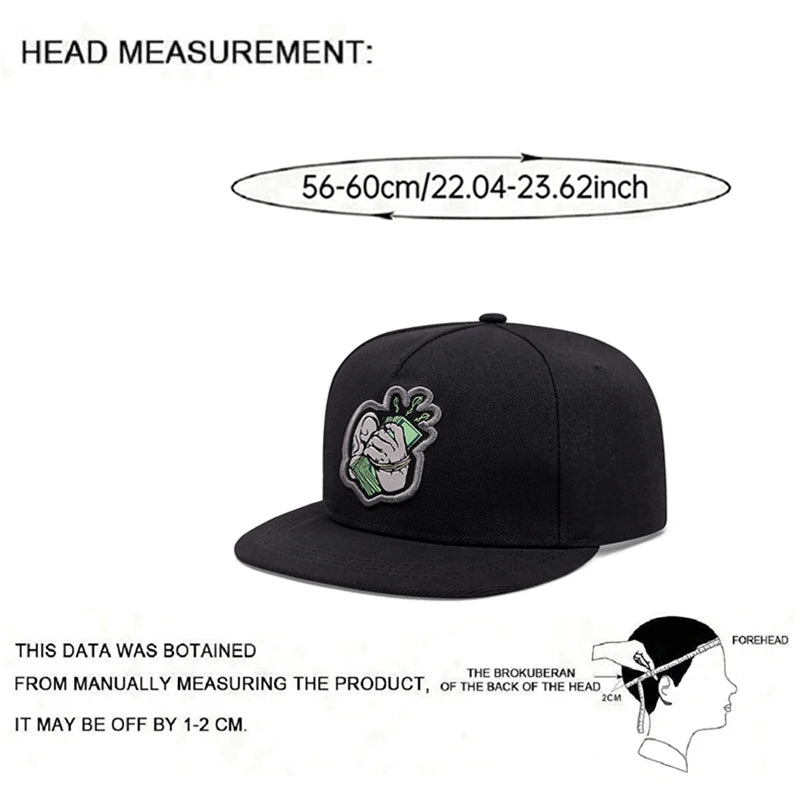 USD Embroidered Flat Brim Mesh Snapback Cap