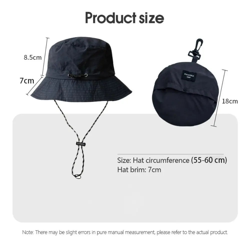 Waterproof Quick-Dry UV Protection Bucket Hat With Storage Bag