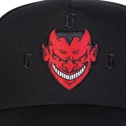 Unisex Red Face Grimace Embroidery Baseball Caps Spring