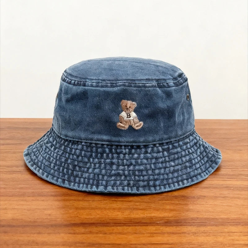 Teddy Bear Vintage Washed Bucket Hat