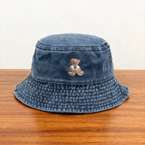 Teddy Bear Vintage Washed Bucket Hat