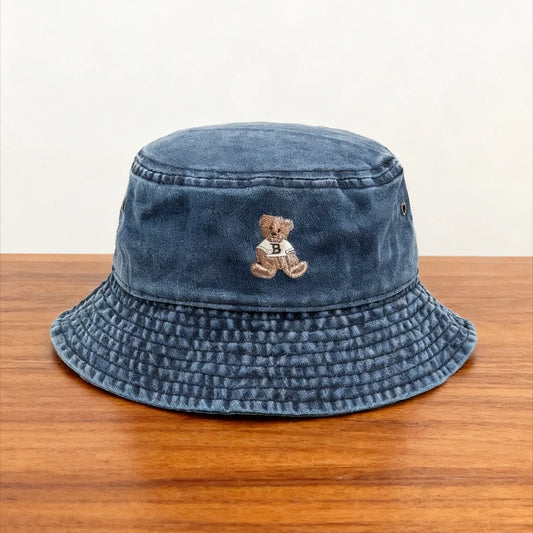 Teddy Bear Vintage Washed Bucket Hat