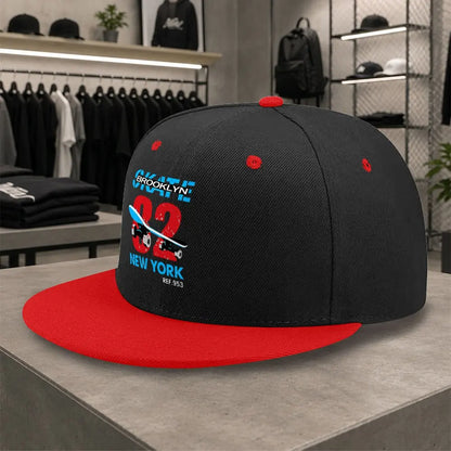 New Brooklyn Skateboard Unisex Versatile Flat Brim Cap