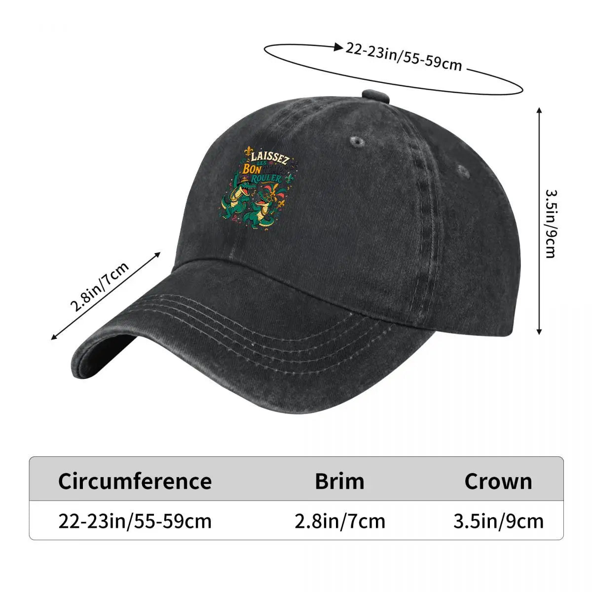 Mardi Gras Gator Party Parade 2026 Baseball Cap