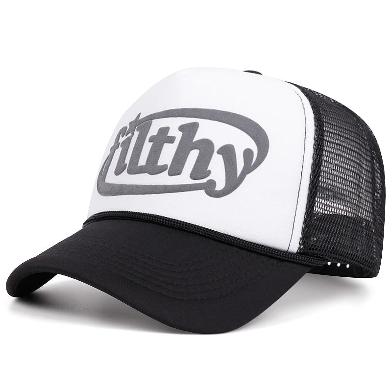 Alphabet Filthy 3D Printing Women Men Baseball Cap