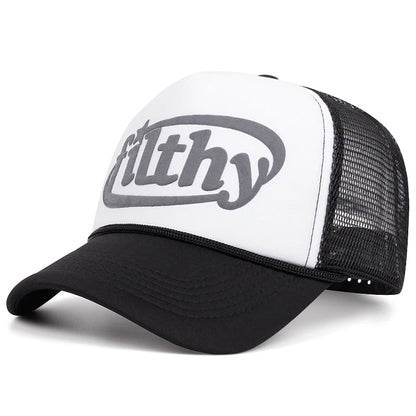 Alphabet Filthy 3D Printing Women Men Baseball Cap