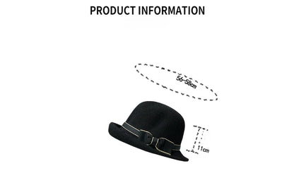 Bow Curling Hat Female Summer Bucket Hat
