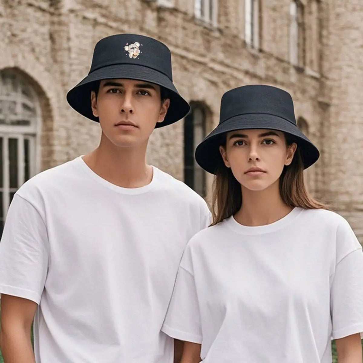 Fashion Cute Koala Boba Tea Bucket Hat
