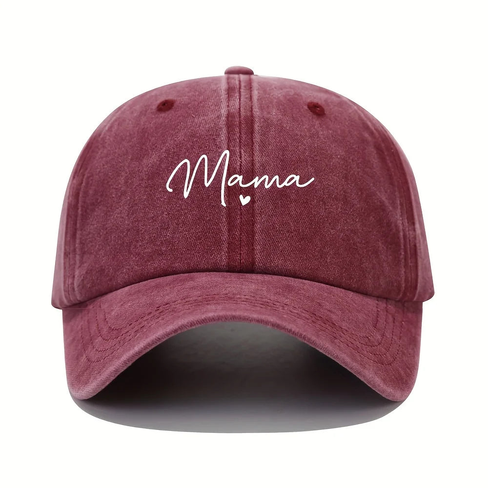 Mom Loves Patterned Printed Baseball Caps
