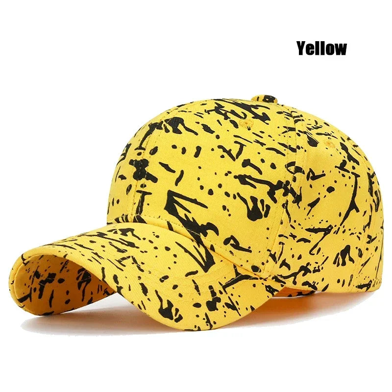 5 Colors New Fashion Youth Unisex Graffiti Style Sunshade Baseball Cap