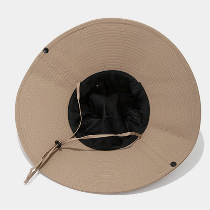 12cm Wide Brim Water-Resistant Quick-Dry Bucket Hat
