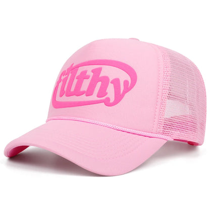 Alphabet Filthy 3D Printing Women Men Baseball Cap